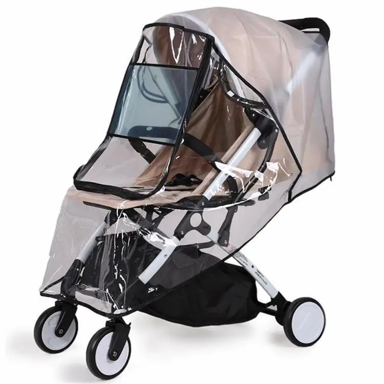 Universeller Kinderwagen-Regenschutz Windschutz Regenfester Staubschutz Kinderwagen-Zubehör Regenmantel Wetterschutz Image