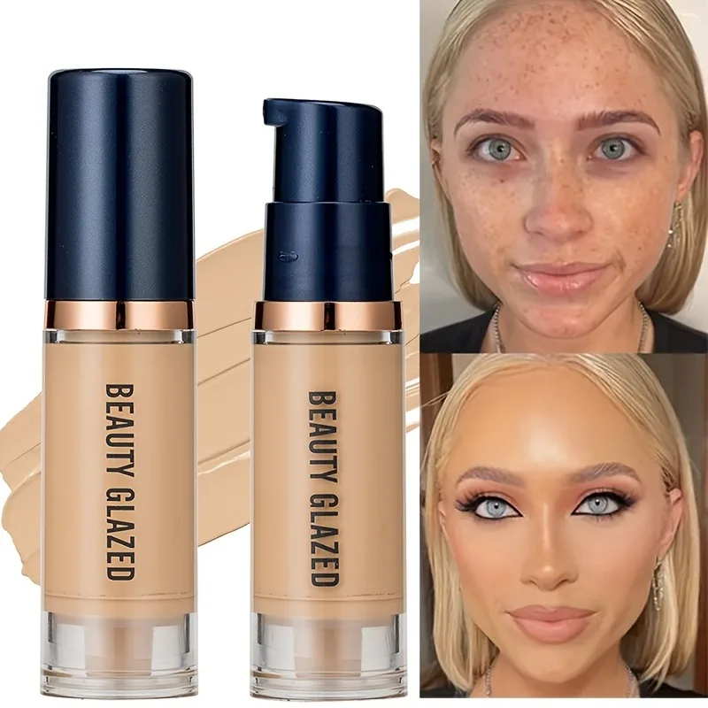 Beauty Glazed 6-Farben-Flüssiggrundierungs-Concealer – vollständige Abdeckung, langlebig, wasserfest, natürlicher Effekt, Image