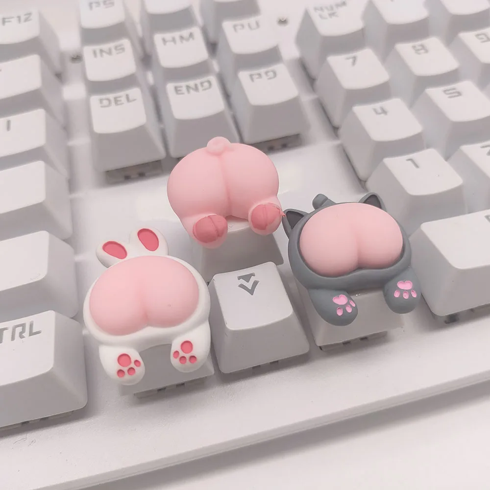 Katze Pfote Butt Schlüssel Kappe Tier Tastenkappen Für Mechanische Gaming Tastatur Benutzerdefinierte ESC Keycap Cherry Mx Schalter Für PC Geschenk Für Geburtstag Image