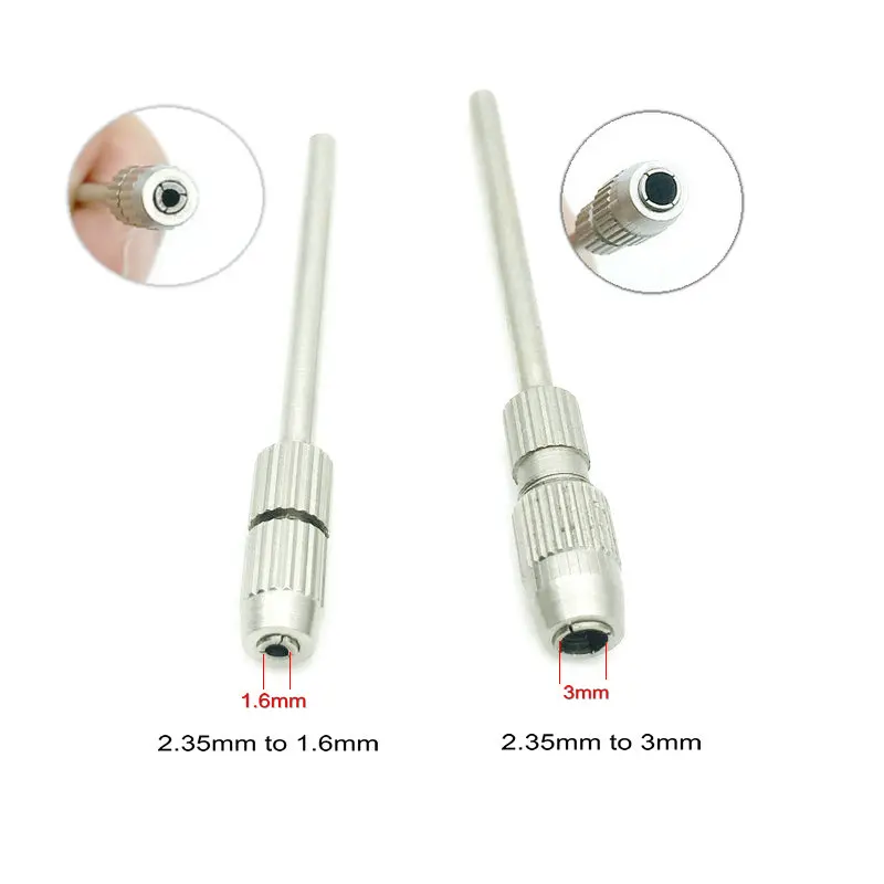 1 Stück Dental Bohrer Bohrer Adapter Konverter 2,35 mm bis 1,6 mm/2,35 mm bis 3 mm Schaft Polierer für Dentallabor Image