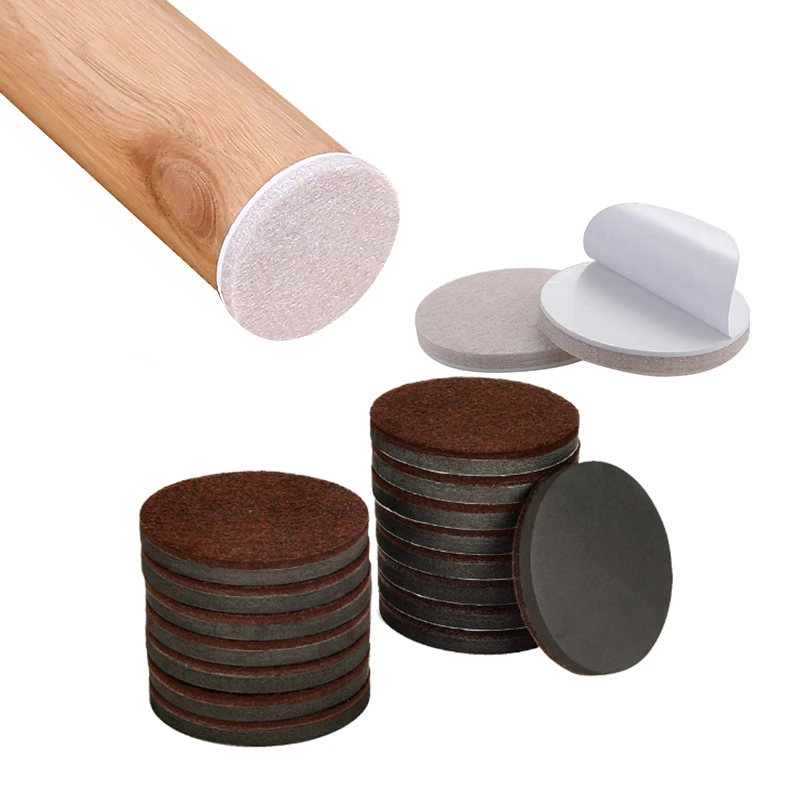 Fühlte Stuhl Bein Pads Boden Protektoren Tisch Möbel Bein Füße Abdeckung Caps Runde 5mm Dicken Anti Scratch Möbel Filz pads