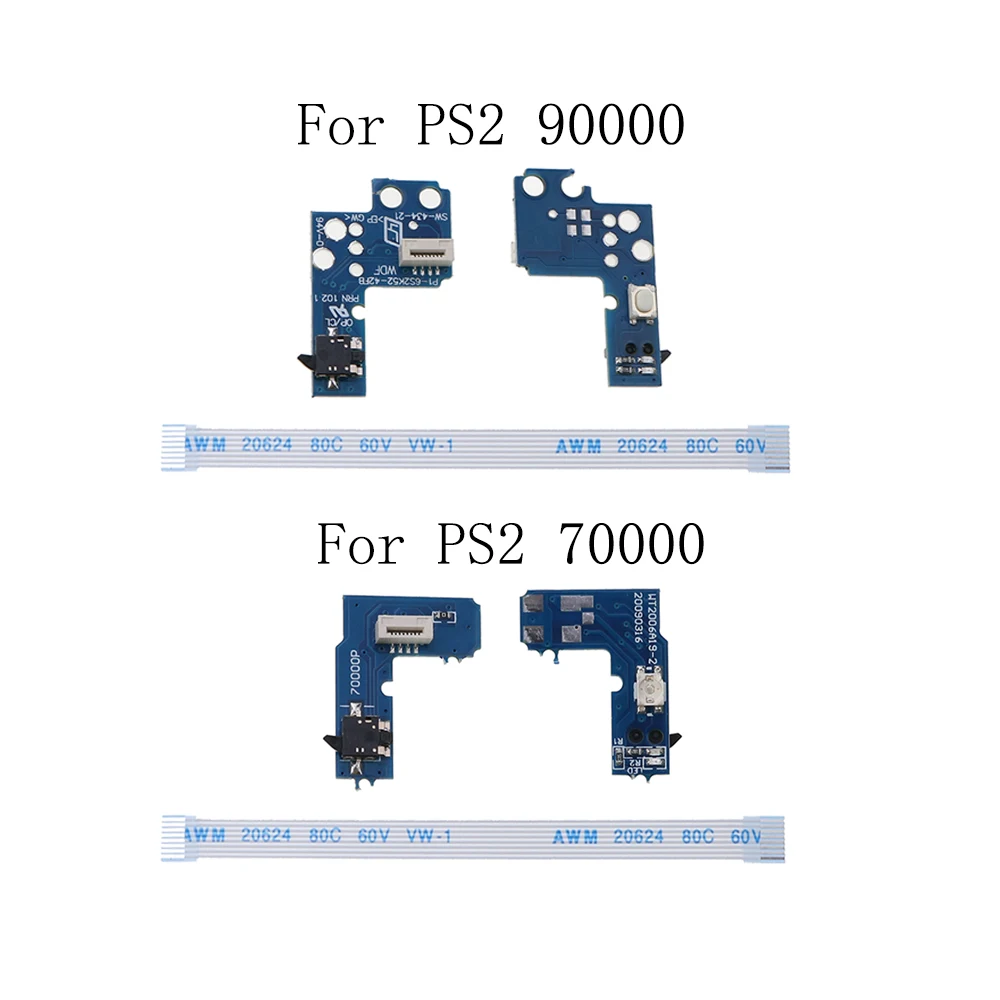 JCD 1Pcs Power Switch Board Linie Für PS2 70000/90000 Power On Off Board Reset Switch Board Für PS2 kabel Modell