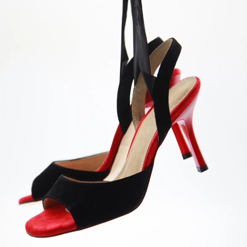 Evkoo dance latein tanz schuhe diy frauen schwarz wildleder salsa tanz schuhe damen ballsaal tanz sandalen latein schuhe für tanz party