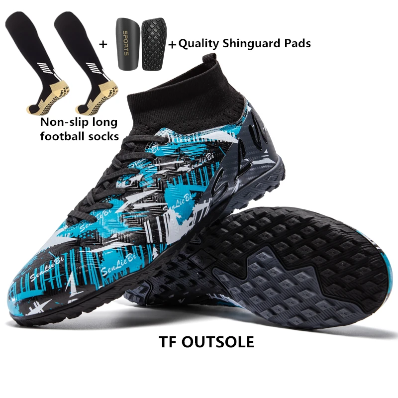 Größe 34-46 Männer FG/TF Fußballschuhe Futsal Professionelle Unisex Kinder Fußballschuhe Training Outdoor Jungen Fußballschuhe Turnschuhe Image