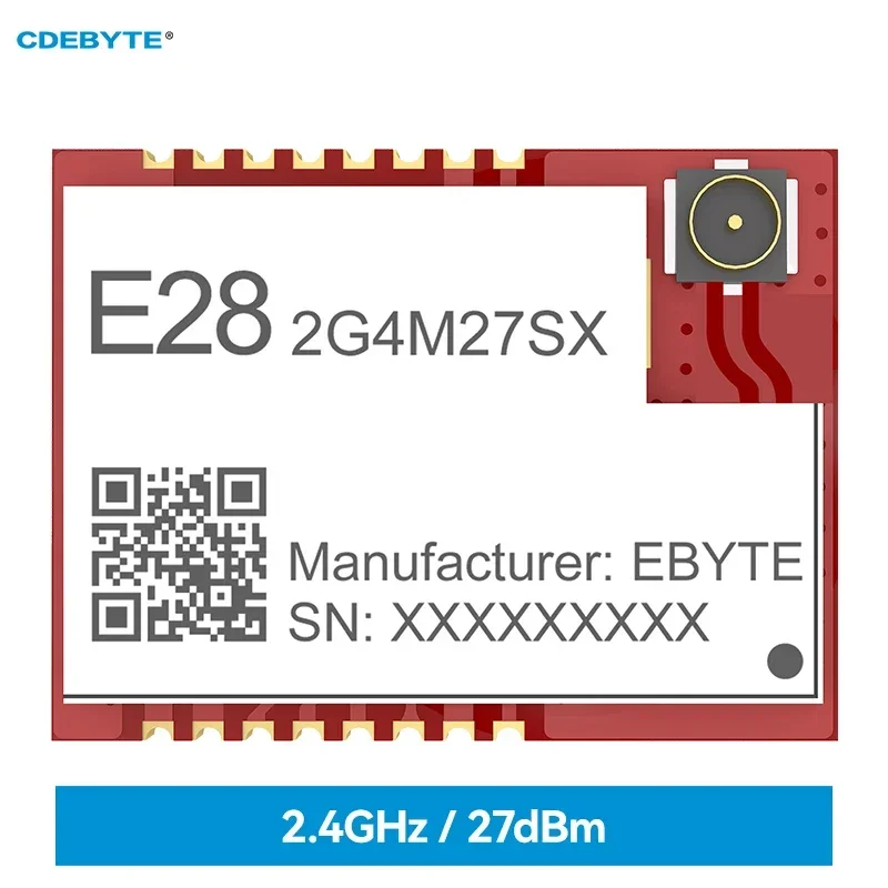 SX1280 SPI High-Speed LoRa Spread Spectrum Modul 2,4 GHz CDEBYTE E28-2G4M27SX Sekundäre Entwicklung 27 dBm SMD Wireless Ranging Image