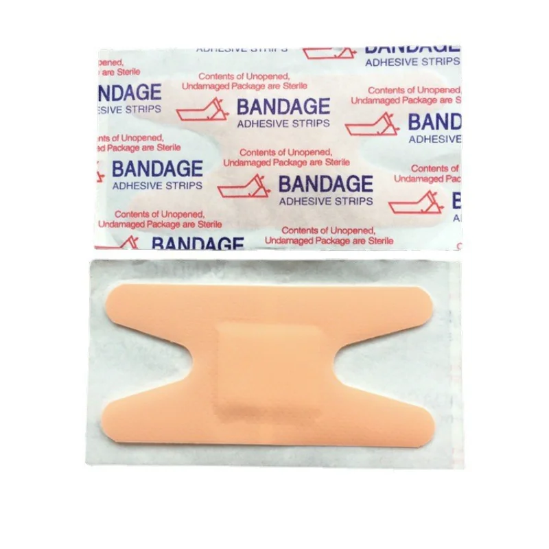 100 Stück Bandagen, Pflaster, Verband, selbstklebend, Verletzungen, Wunde, Finger, wasserdicht, Pflege, Gelenk, Stoff, Körper, klebrig, Verband, Schutz, klein Image