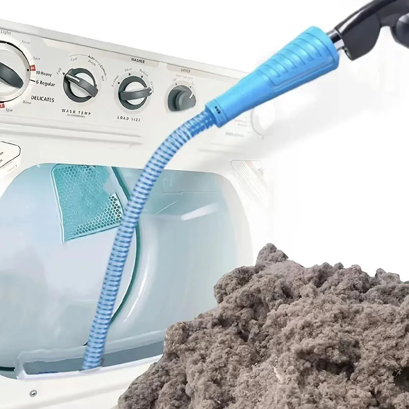 Trockner Vent Cleaner Kit Vakuum Aufsatz Biegsamer Trockner Fusselentferner mit Führung Draht Trockner Fussel Bildschirm Reinigungsschlauch Image