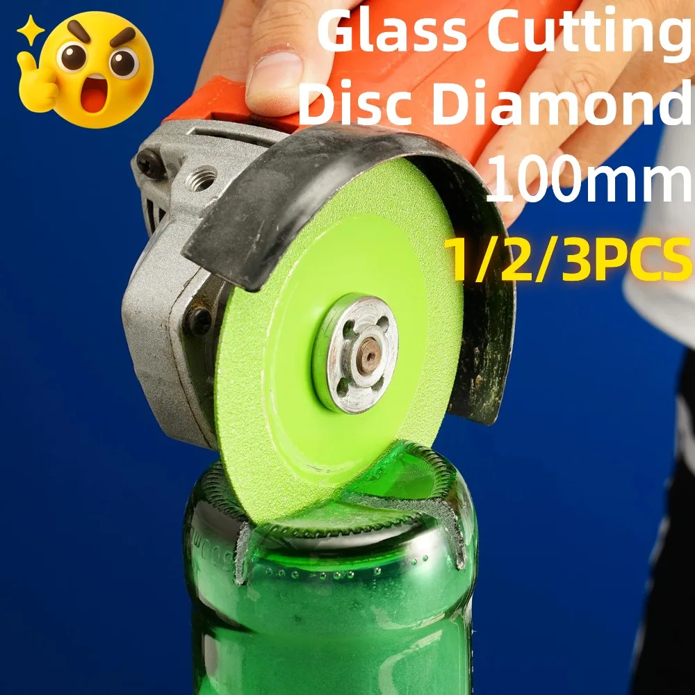 100mm Glas Trennscheibe Diamant Ultradünne Sägeblatt Diamant Jade Weinflasche Keramik Polnisch Winkelschleifer Maschine Image