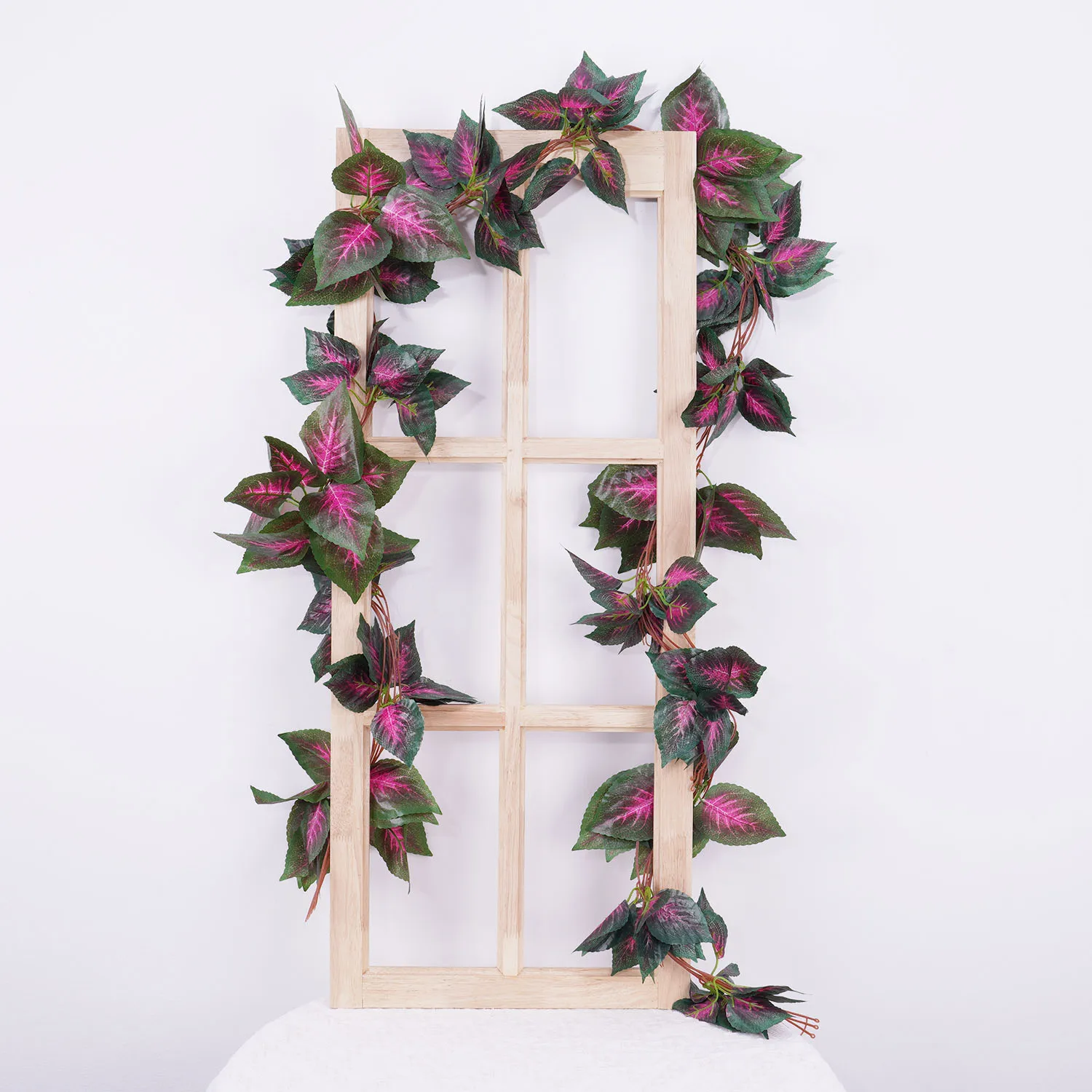 1pc 230cm Blatt Rebe Künstliche Hängende Pflanzen Liana Seide Gefälschte Efeu Blätter Party Reben für Home Girlande wand Grün Dekoration