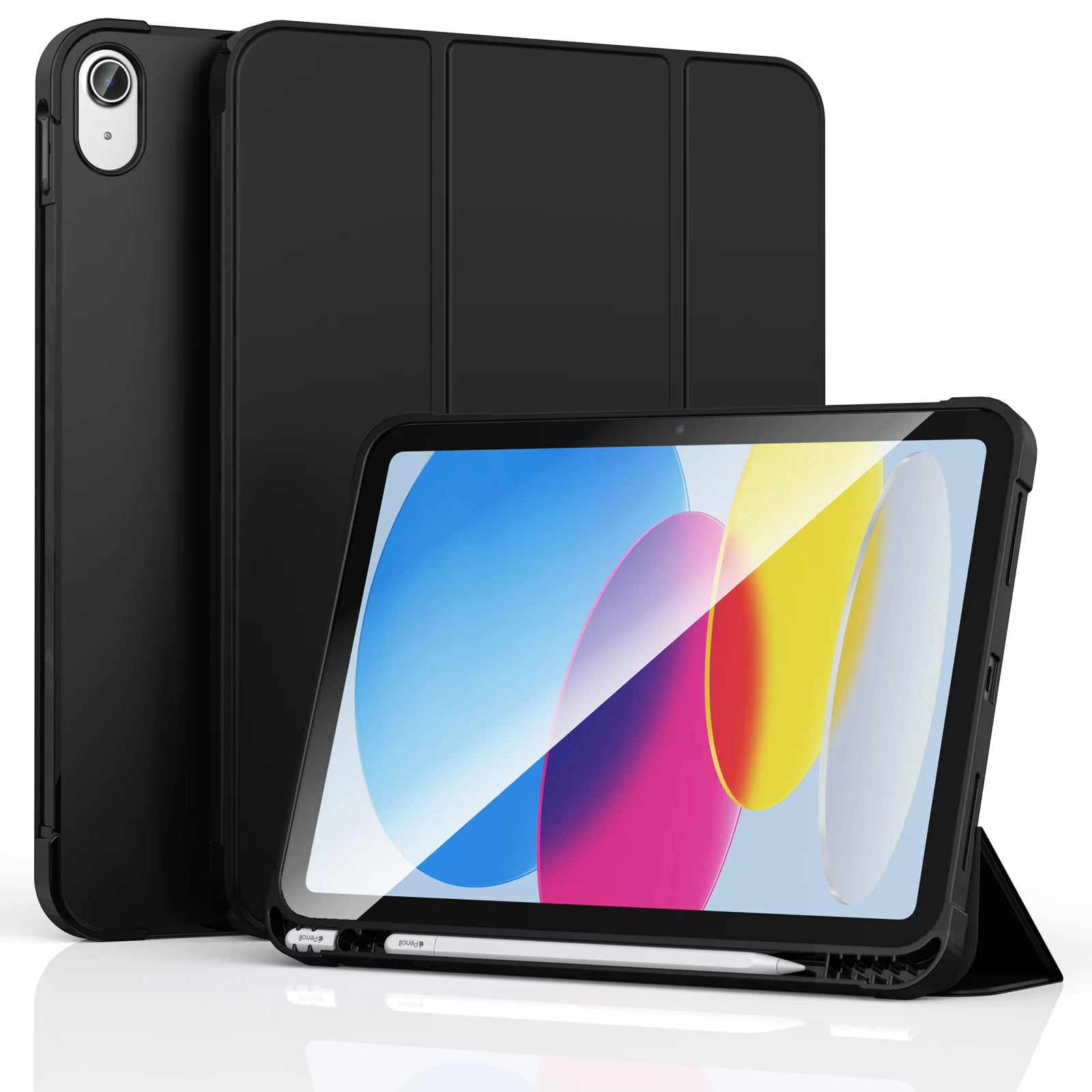 Hüllen für iPad (A16) 11. Generation 11-in2025, weiche PU-Schutzhülle für iPad 10. Generation 10,9 Zoll 2022, Shell Smart Case mit Stifthalter Image