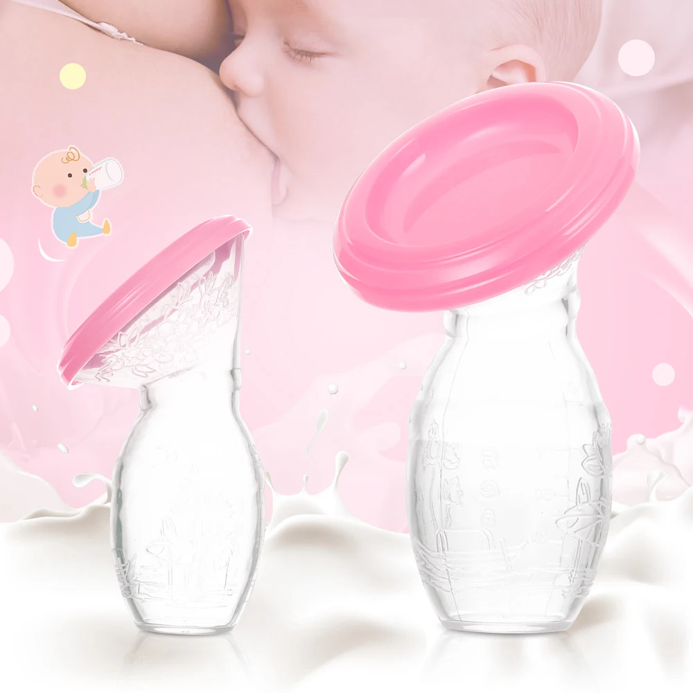 Silikon Milch pumpe manuelle Saug milch pumpe Fütterung Brüste Pumpen Milch flasche saugen nach der Geburt liefert Zubehör Image