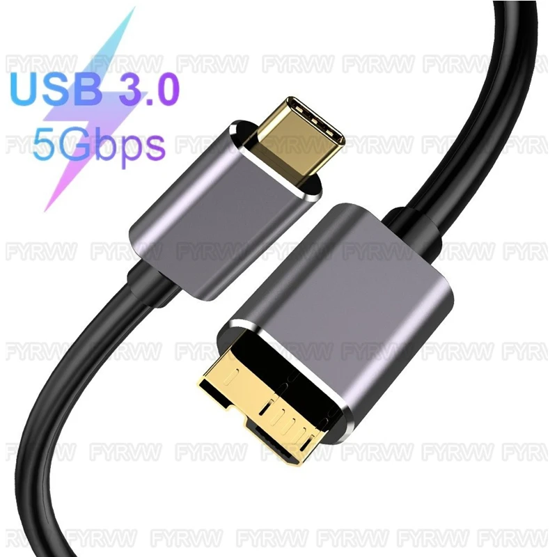 Typ C zu Micro B Kabel USB-C zu Micro B Festplatte Exten Kabel für MacBook Festplatte Festplatte HDD SSD Fall USB Typ C Micro B Kabel Image