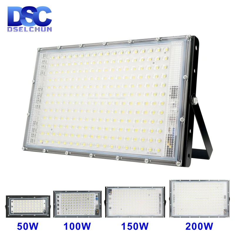 1/2/3PCS 110V 220V Led Flutlicht 50W 100W 150W 200W Outdoor flutlicht IP65 Wasserdichte Wand Lampe Reflektor Led Straße Licht