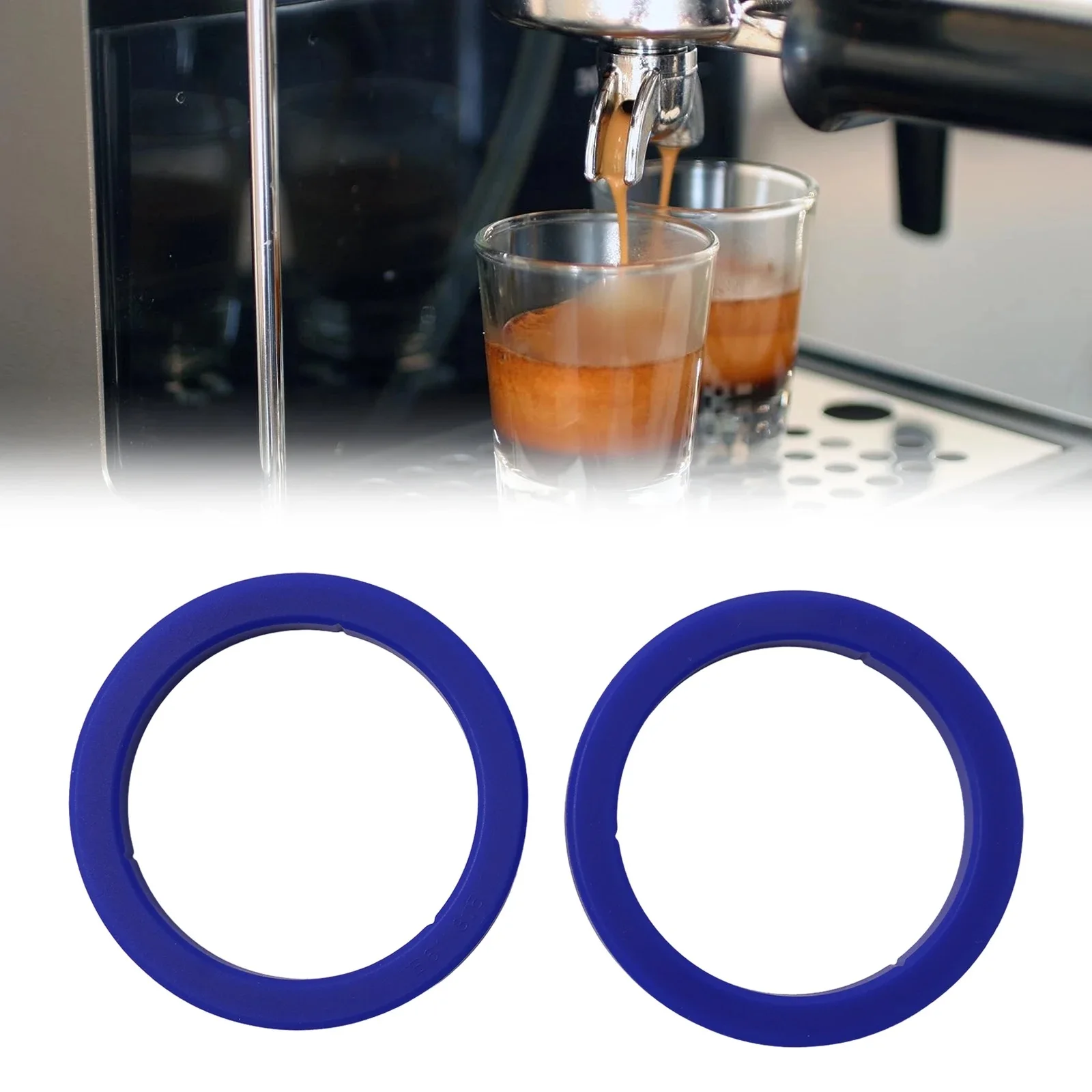 Kaffeemaschinen E61 Silikon-Gruppendichtung 8,5 mm Gruppenkopf-Set für Gaggia-Kaffeemaschinen O-Ring-Dichtung Auslaufsichere Dichtung Image