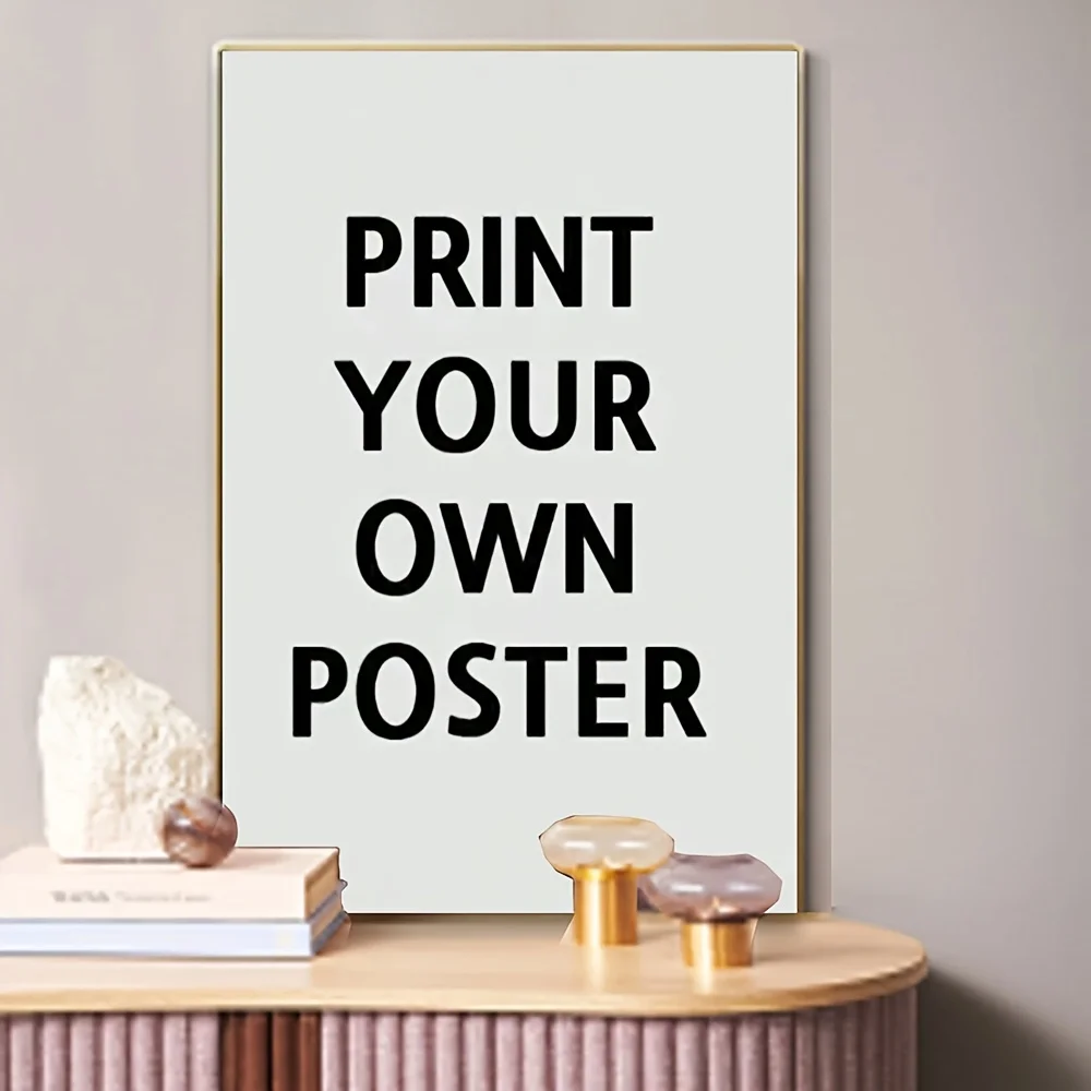 Personalisiertes individuelles Fotoposter mit Leinwanddruck für Familienleben, Haustiere, Anime, Geburtstage, Hochzeiten, Landschaften, Heimdekoration, Geschenke Image