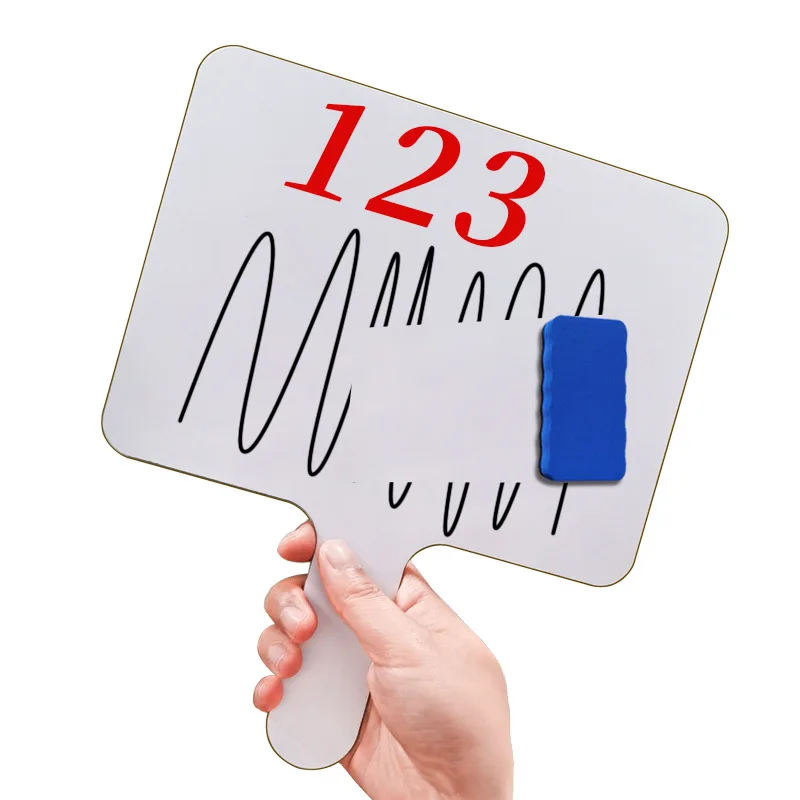 Doppelseitige Schreibtafel für Kinder, löschbares Zeichenbrett für den Schreibtischunterricht, tragbares Whiteboard für den Heim- und Bürogebrauch Image