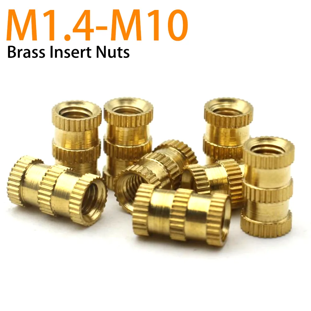 M1,4 M1,6 M1,7 M2 M2,5 M3 M4 M5 M6 M8 M10 Rändelmuttern aus Messing, Kunststoffspritzguss, eingebettete Möbel, Kupfereinsätze Image