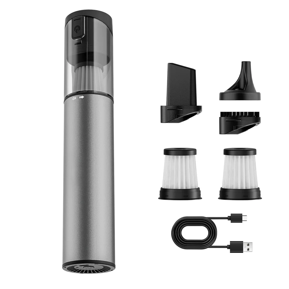 Kabelloser Laptop-Staubsauger, tragbar, über USB wiederaufladbar, Auto-Staubsauger, Mini und Cool, Modell X Image