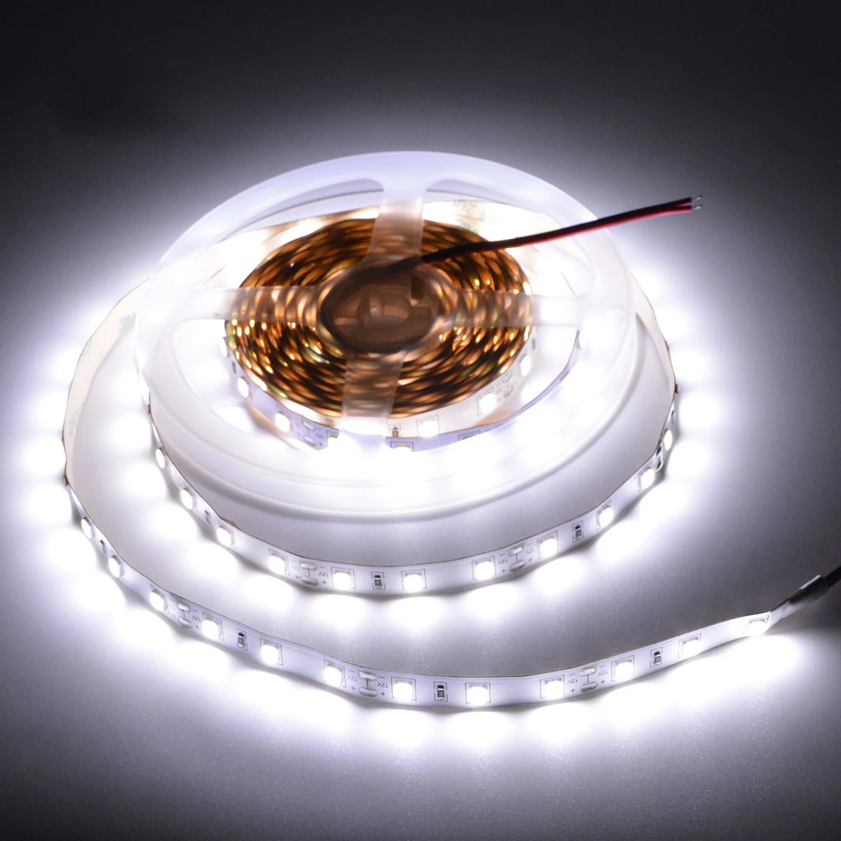 1 rolle/5M Wasserdichte 2835 5050 SMD LED Streifen Lichterkette DC 12V RGB 60LEDs/M LED lampe Band Für Treppen Urlaub Außen Beleuchtung