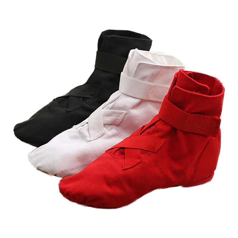 Bonded High Top Erwachsene Kinder Leinwand Jazz Stiefel mit weichen Sohlen Tanz schuhe Trainings schuhe für Frauen tanzen Ballett Fla Turnschuhe