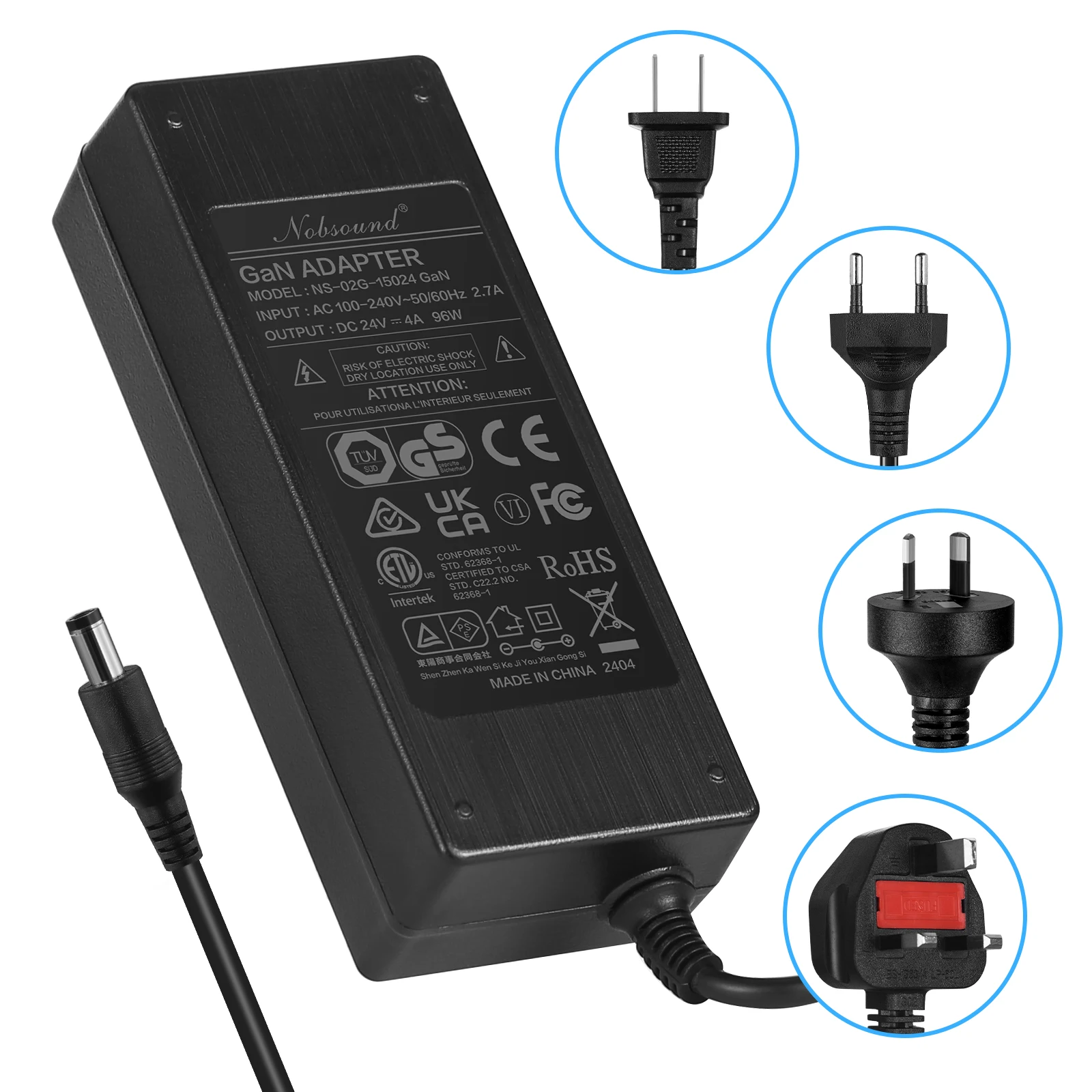 DC 24V4,5A/24V6A/32V5A/36V6A/48V5A/48V10A Netzteil AC 100-240V Transformator Adapter für Verstärker/Lautsprecher/Monitor Image
