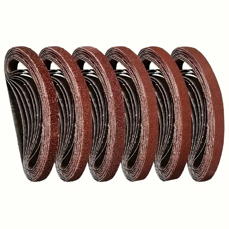 330 x 10 mm, 10/11 Stück, Schleifbänder, 10 x 330 mm, 11 Stück, Körnung 60–800, Aluminiumoxid-Schleifer-Adapter, Poliermaschine, Schleifwerkzeuge Image