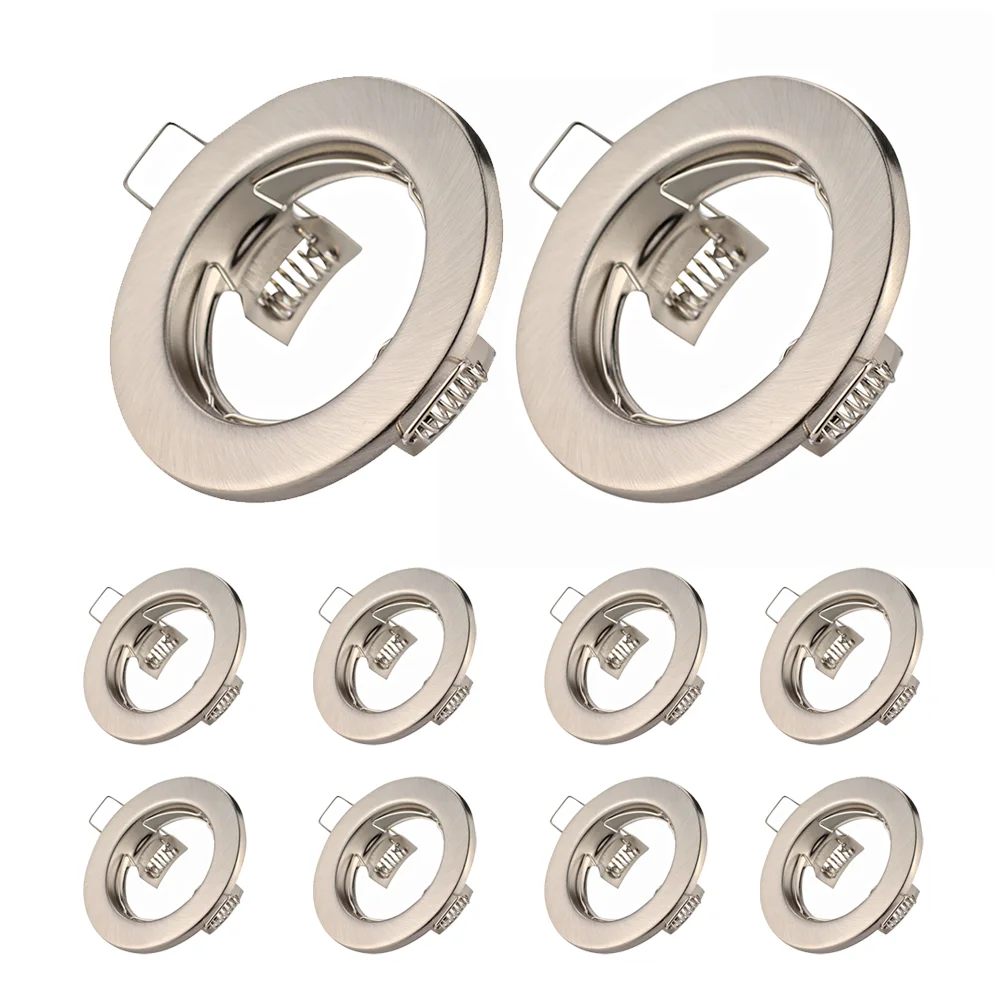 10 Stück Downlight Frame LED-Deckeneinbauleuchten Downlight GU10 MR16 Deckenstrahler Fitting Fixture