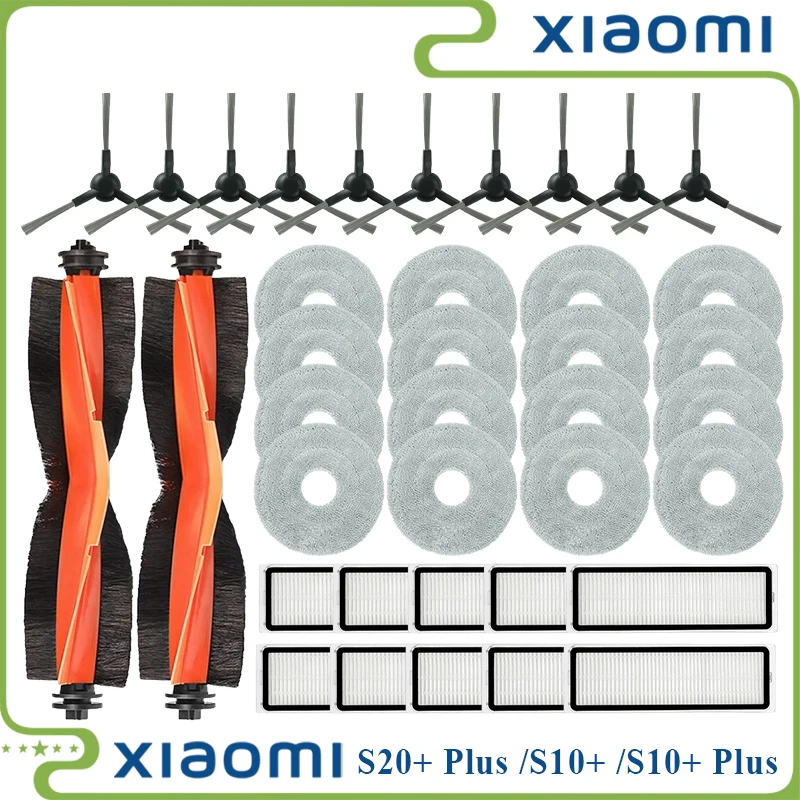 Für Xiaomi Roboter Vakuum S20 + Plus B108GL/ S10 + Plus B105 Teile Wichtigsten Roller Seite Pinsel Hepa-Filter mopp Tuch Zubehör Image