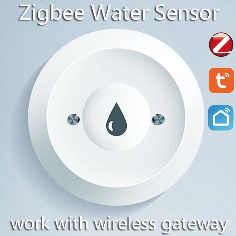 Zigbee Wasser Immersion Sensor Smart Leben Leckage Sensor Wasser Verknüpfung Alarm App Fern Überwachung Wasser Leck Detektor Tuya Image