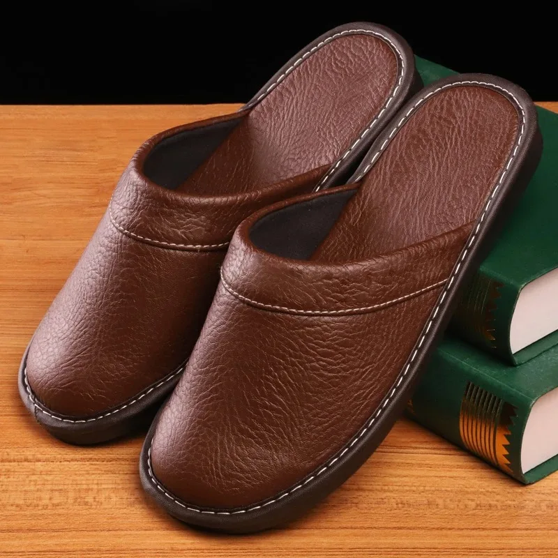 Herbst Winter Indoor Schuhe 47, 48, Herren Blau Schlafzimmer Hausschuhe Mann Prägnante Rutschen Pelzige Pantoletten Kunstleder Hause Slipper Flip Fops