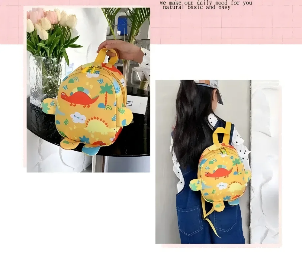 Nette Cartoon Dinosaurier Baby Rucksäcke Kindergarten Schul Kinder Jungen Mädchen Schule Taschen Einstellbare Tiere Kind Rucksack Image