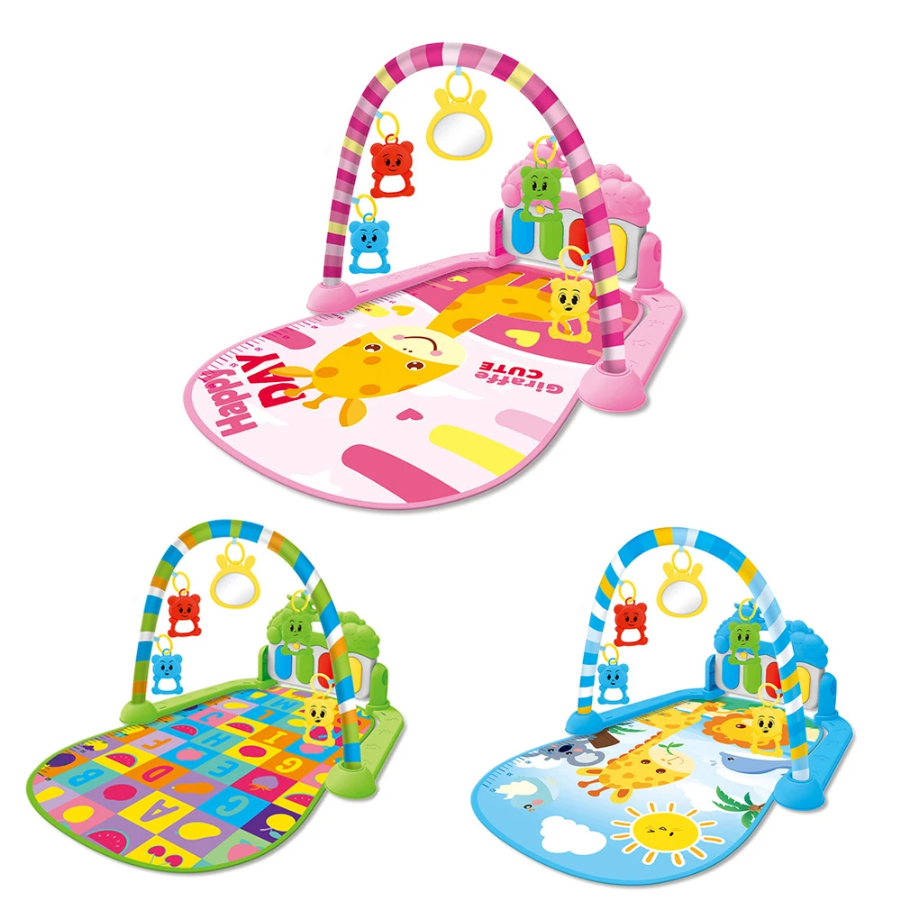 0-36 Monate Baby Fitness-Ständer Musik-Spielmatte Aktivitätsspielzeug Neugeborenen-Klavier Krabbeldecke Pedal-Spielmatte Frühpädagogisches Geschenk Image