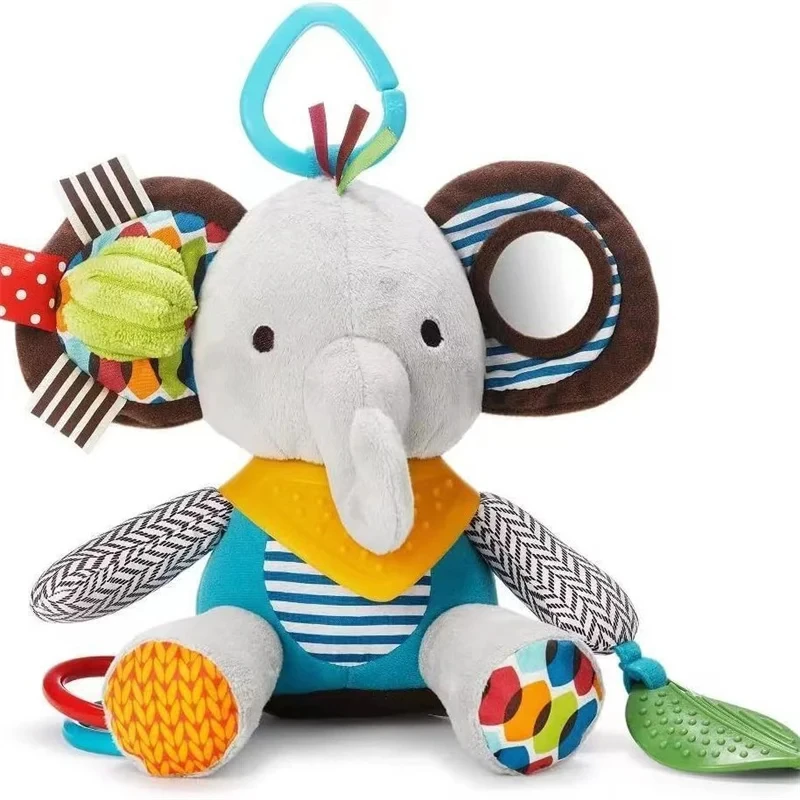 Montessori Baby Spielzeug Kawaii Weiche Plüsch Puppen Tier Kinderwagen Anhänger Spielzeug für Neugeborene Jungen Mädchen Kleinkind Geburtstag Geschenk