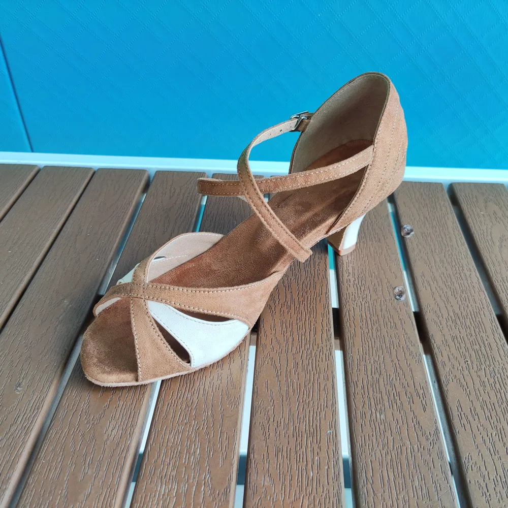 Evkoo dance Praxis Frauen Latin Schuhe Herde Satin Salsa Latin Ballsaal Tanz schuh DIY Mädchen Latin Salsa Club Party Tanz schuhe
