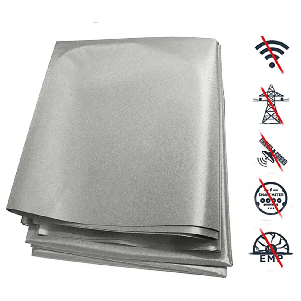 Neues rfid abschirmung faraday gewebe 4g 5g wifi emf emi hoch frequentes elektro magnetisches abschirmt uch diy drahtloses schild gewebe Image