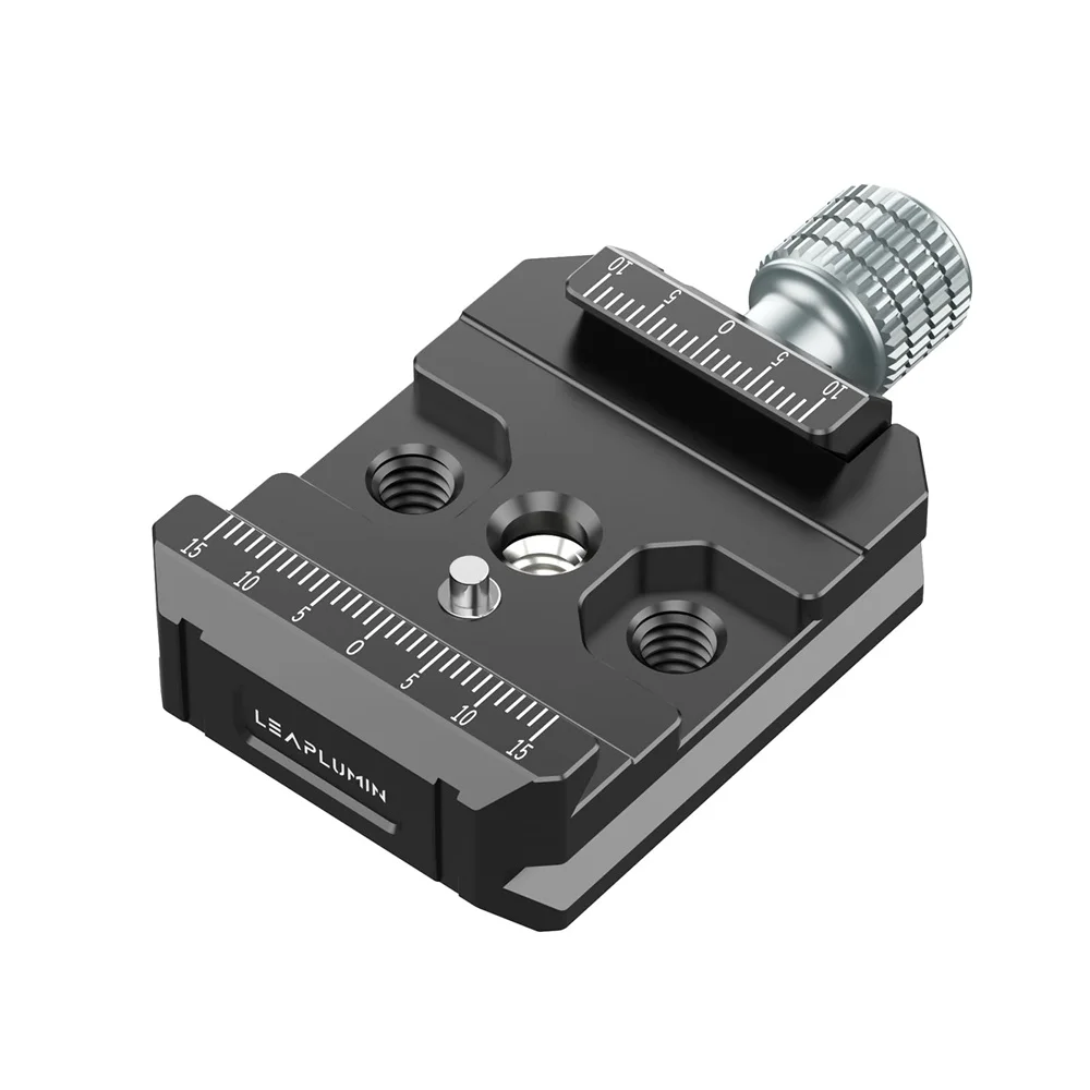 Arca Swiss-Typ-Klemme aus Aluminium mit 3/8-Zoll- und 1/4-Zoll-Schnellwechselplatte. Arca QR-Klemme für Kameramonitor-Stabilisatoren Ronin S/SC Image