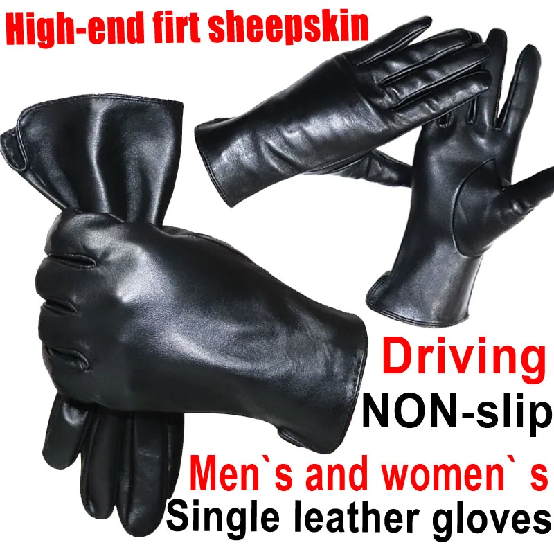 High-End-Handschuhe aus echtem Leder für Männer und Frauen aus Schaffell, einzelnes Leder, ungefüttert, dünn, Frühling, Herbst, Winter, Fitness, Sport, Motorradfahren, Touchscreen-Lederhandschuhe, meistverkaufte neue