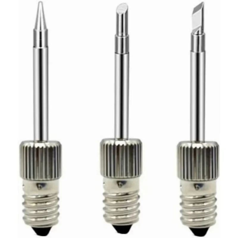 3 teile/satz e10 schnitts telle lötkolbens pitzen schweiß spitzen usb 8w löt spitze set b c k typ schweißkopf löt spitzen für werkzeug Image