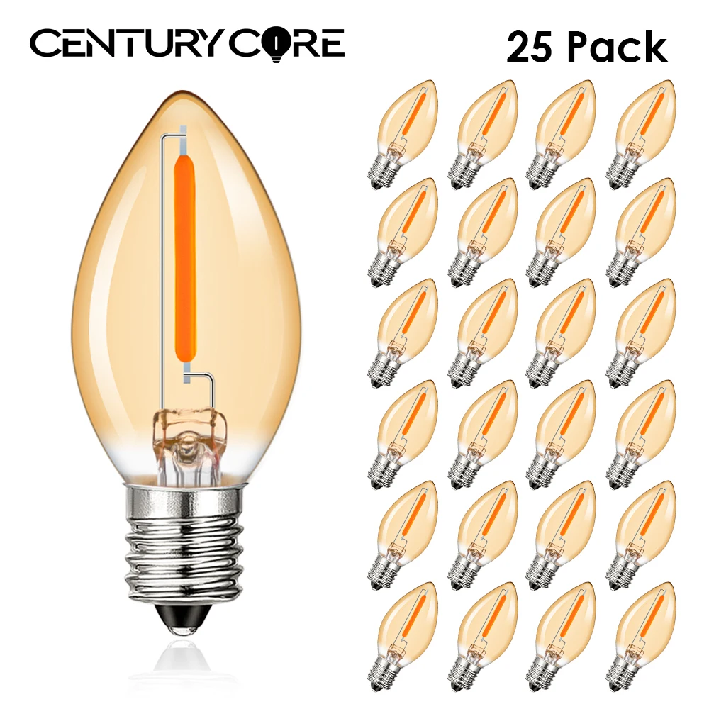 C7 E12 Led-lampe 220V Kerze Licht E14 110V 0,5W Nacht Lichter Warm Weiß Salz Lampe Anhänger string Licht Indoor Dekorative Lampe