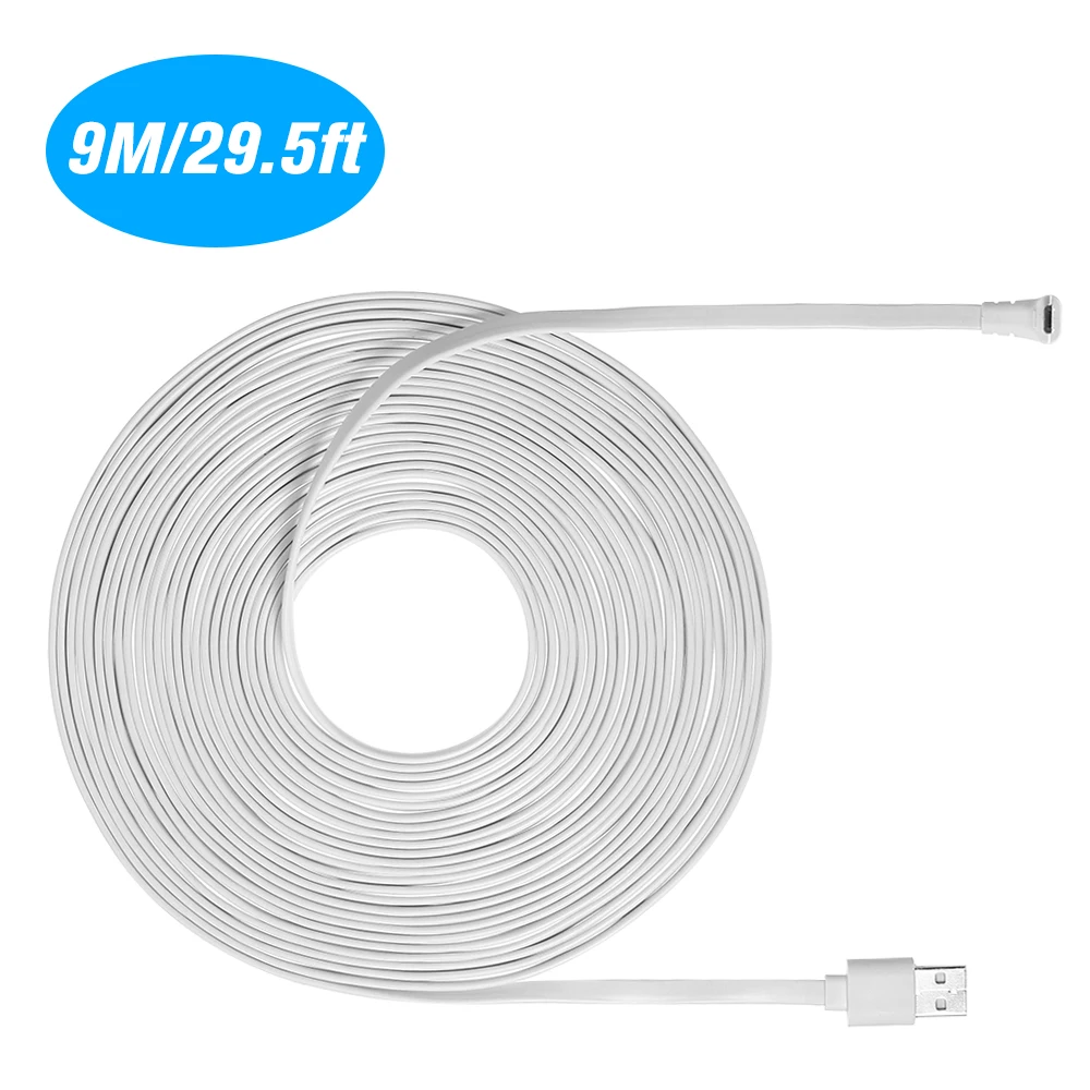 9m/6m Ladekabel für Arlo Pro/Arlo Pro 2/Arlo Go/Arlo Licht wetterfestes Kabel Aluminium legierung Micro-USB-Kabel Image