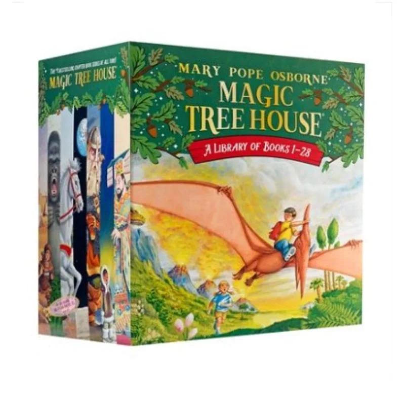 Magic Tree House 1–28 englisches Lesebücher-Set für Kinder, 28 Bände, Kapitelbrückenbuch für Kinder, englische Literatur Image