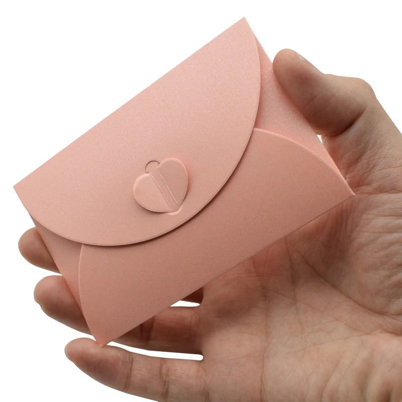 20 Stück Mini-Umschläge aus dickem Karton, klein, faltbar, DIY-Papierumschläge, selbstsichernde Schnalle, Brief, Geschenkkartenhülle Image