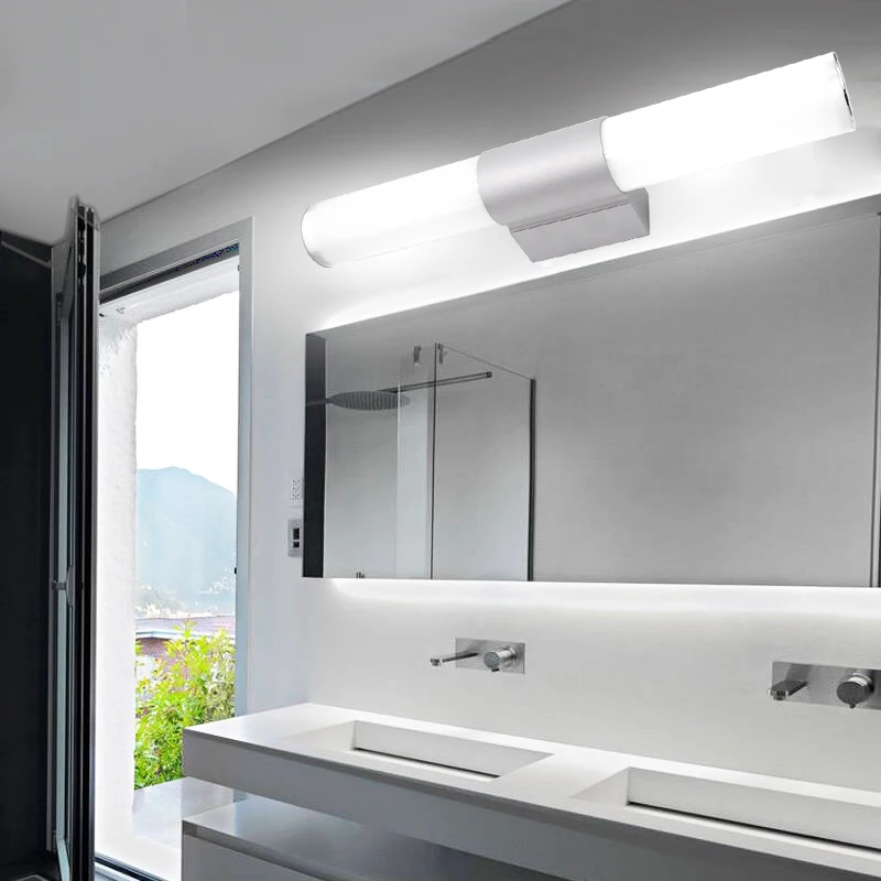 12W 16W 22W Badezimmer-Wandleuchte LED-Spiegelleuchte 110V 220V AC Moderner Stil LED-Röhre Wasserdichte Schminktischbeleuchtung Innenbeleuchtung