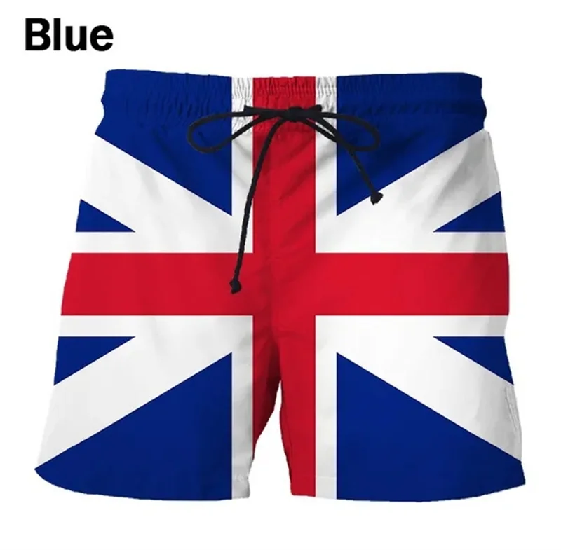 Deutschland USA UK Flagge Strand Shorts Männer 3D Druck Board Shorts Badeanzug Homme 2023 Sommer Hawaii Badehose Coole Kinder Eis Shorts Image