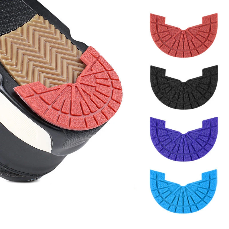 AJ1 Schuhsohlen-Reparaturzuschuss Rutschfeste, verschleißfeste, selbstklebende, dicke Schuhaufkleber, Fersenaufkleber für Sportschuhe, 2 Stück/4 Stück Image