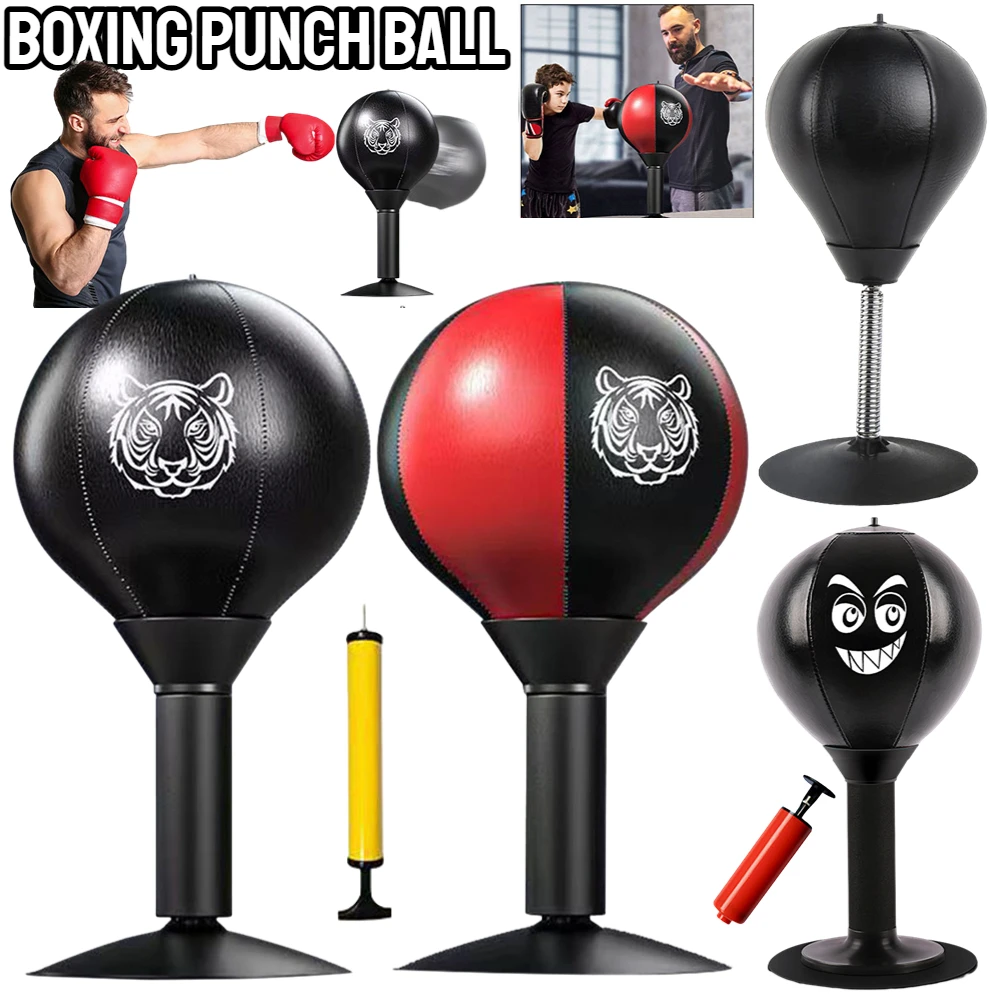 Desktop Boxsack Tisch Boxen Punsch Ball mit starken Saugnapf Kinder Erwachsene Stress abbau Spielzeug für thailändische Sportgeräte Image