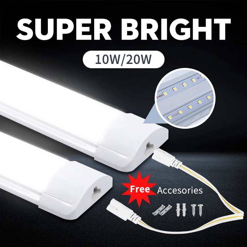 LED-Röhrenleuchte 30/50cm T5 T8 Unterbauleuchte für Küche Schlafzimmer Beleuchtungsstreifen 85V-265V Wandlampe LED-Röhrenleiste