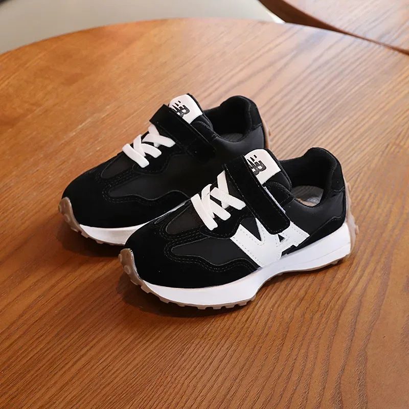 Kinder-Sportschuhe für Kleinkinder, atmungsaktiv, rutschfest, bequem, leicht, mit Klettverschluss, weiche Sohle, zum Laufen, Freizeitschuhe Image