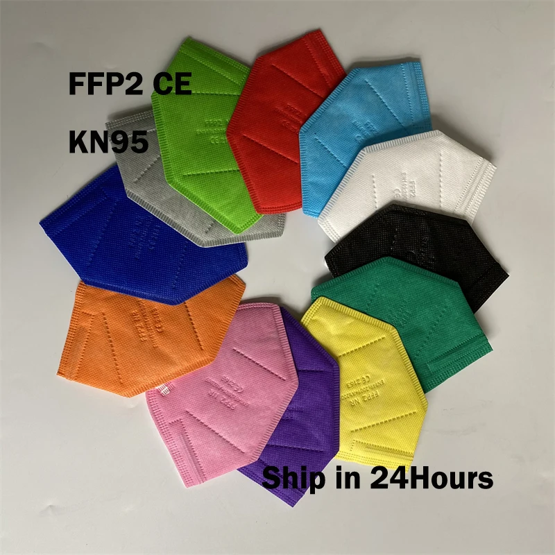 Masken FFP2-Gesichtsmasken KN95-Farben Sicherheitsschutzmasken Nr. 95 FFP 2 Original 5-lagige Maske PFF2 N95 Mascarilla FPP2 Homologada Image
