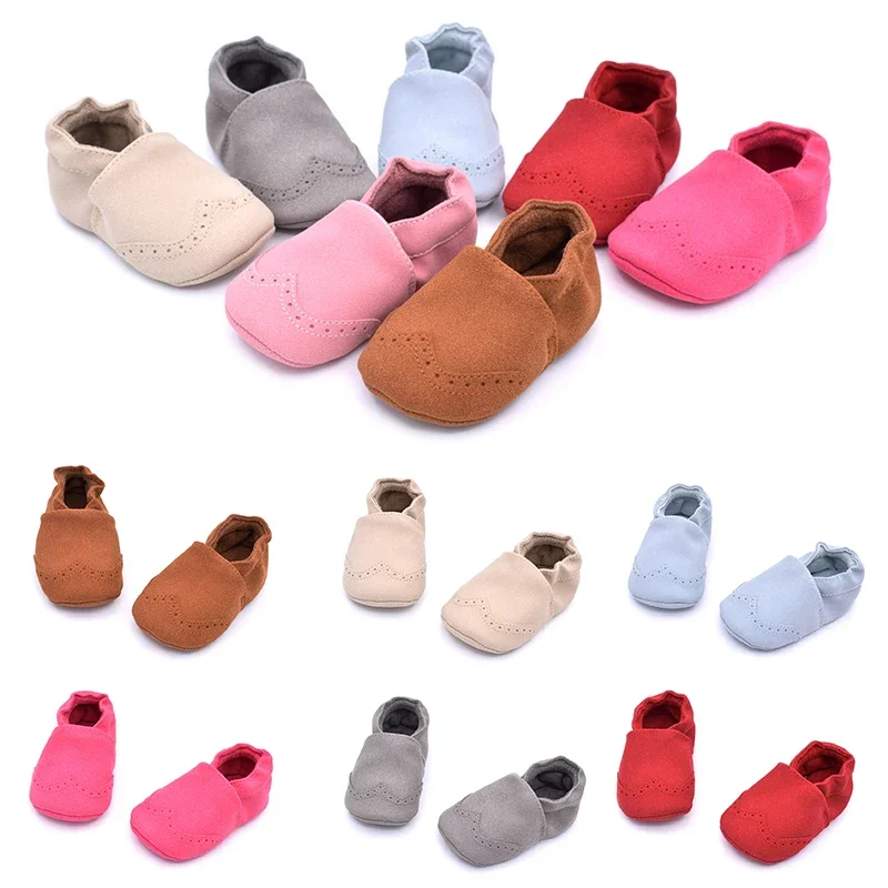 Baby Junge Mädchen Schuhe Weiches Leder Säugling Kleinkind Baby Erste Wanderer Casual Anti-rutsch Kleinkind Baby Kinder Krippe Schuhe-18 monate Image